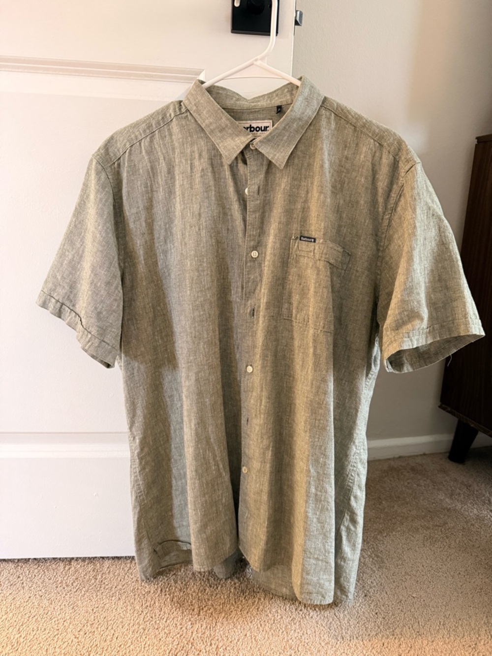 Barbour Short Sleeve Shirt in Olive